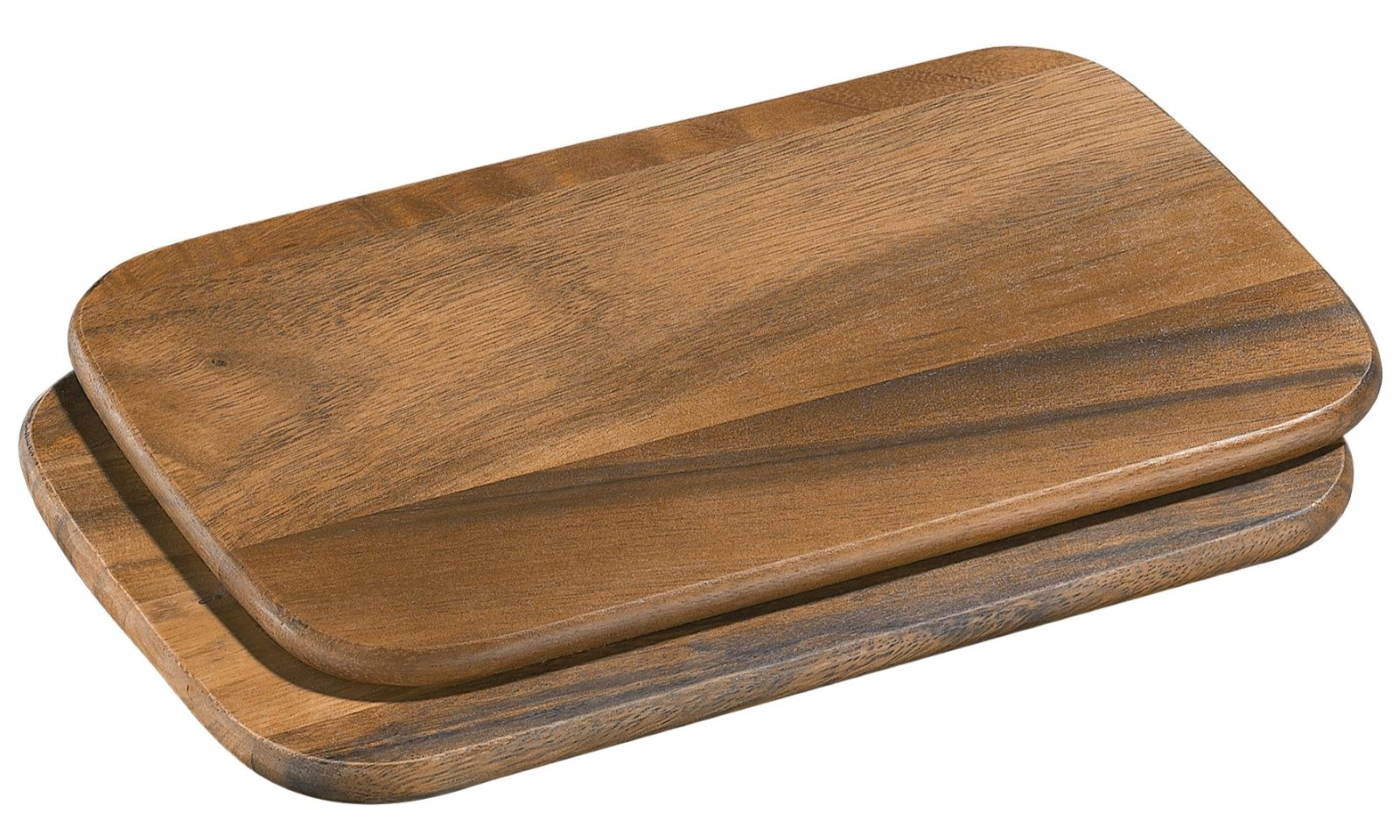 055016b  Snídaňové prkénko na krájení 26x17x1 cm - sada 2ks akátové dřevo Zassenhaus 3
